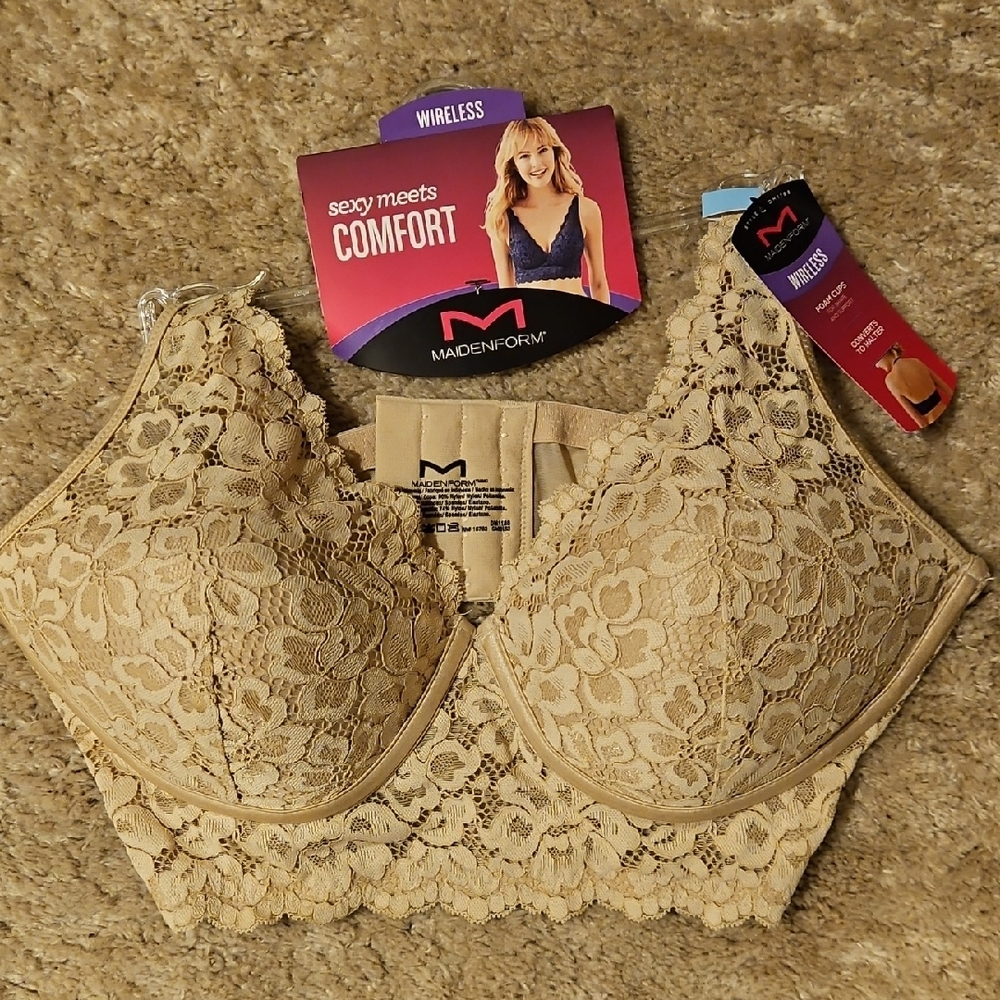 Maidenform Lace Bralette - Cream